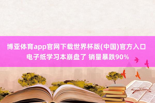 博亚体育app官网下载世界杯版(中国)官方入口 电子纸学习本崩盘了 销量暴跌90%