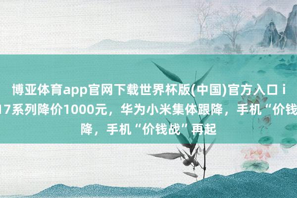 博亚体育app官网下载世界杯版(中国)官方入口 iPhone 17系列降价1000元,华为小米集体跟降,手机“价钱战”再起