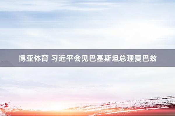 博亚体育 习近平会见巴基斯坦总理夏巴兹