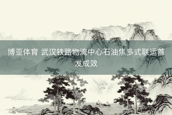 博亚体育 武汉铁路物流中心石油焦多式联运首发成效