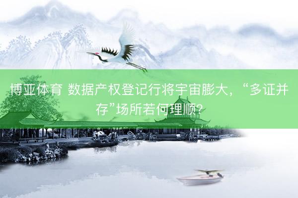 博亚体育 数据产权登记行将宇宙膨大,“多证并存”场所若何理顺?